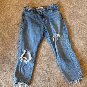 Abercrombie & Fitch Curve Love High Rise Mom Jeans